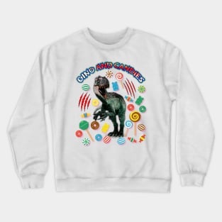 INDOMINUS REX  DINO AND CANDIES Crewneck Sweatshirt